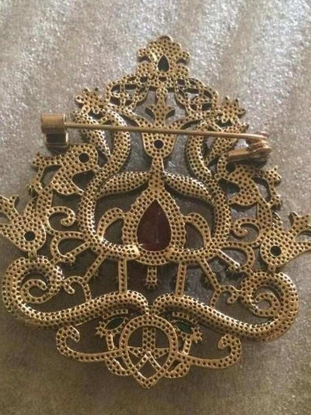Rhinestone Statement Pin - Picture 2 of 2